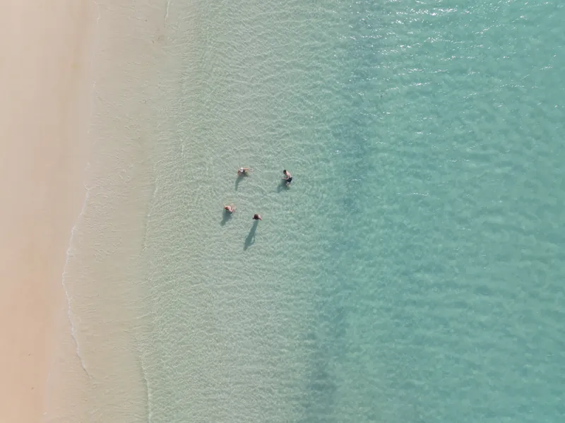 M/Y Alani, paddleboarding over the sand flats