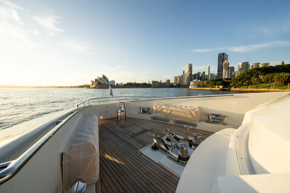 M/Y Lumir, The Opera House from Lumir's upper deck