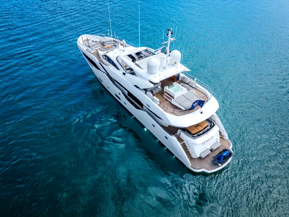 M/Y Sunset, from above