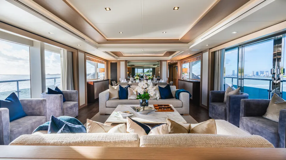 M/Y Sunset, main salon
