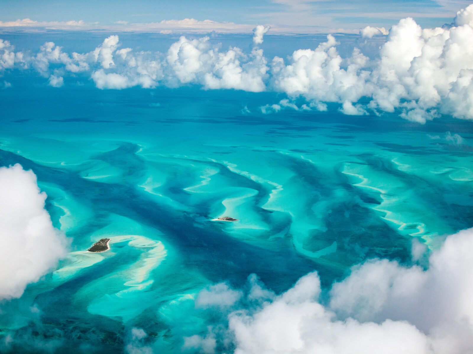 Beautiful,View,Of,Bahamas,Islands,From,Above