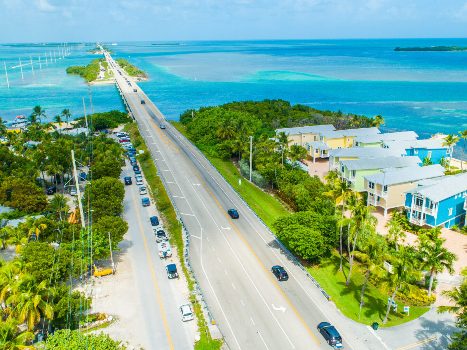 Road,And,Ocean,To,Key,West.,Florida,Keys.,Usa.