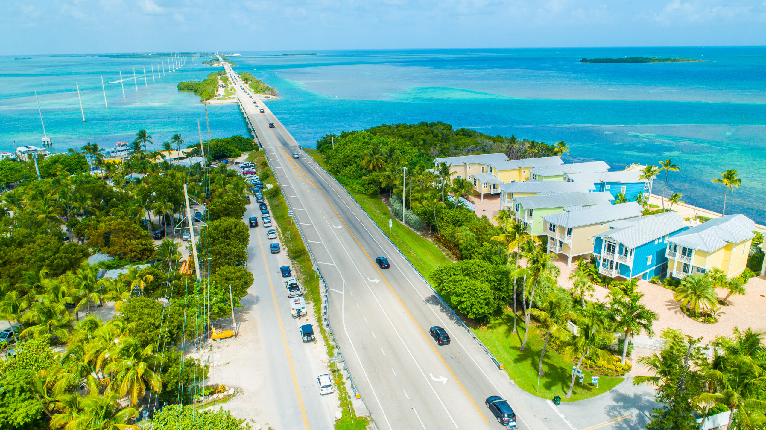 Road,And,Ocean,To,Key,West.,Florida,Keys.,Usa.