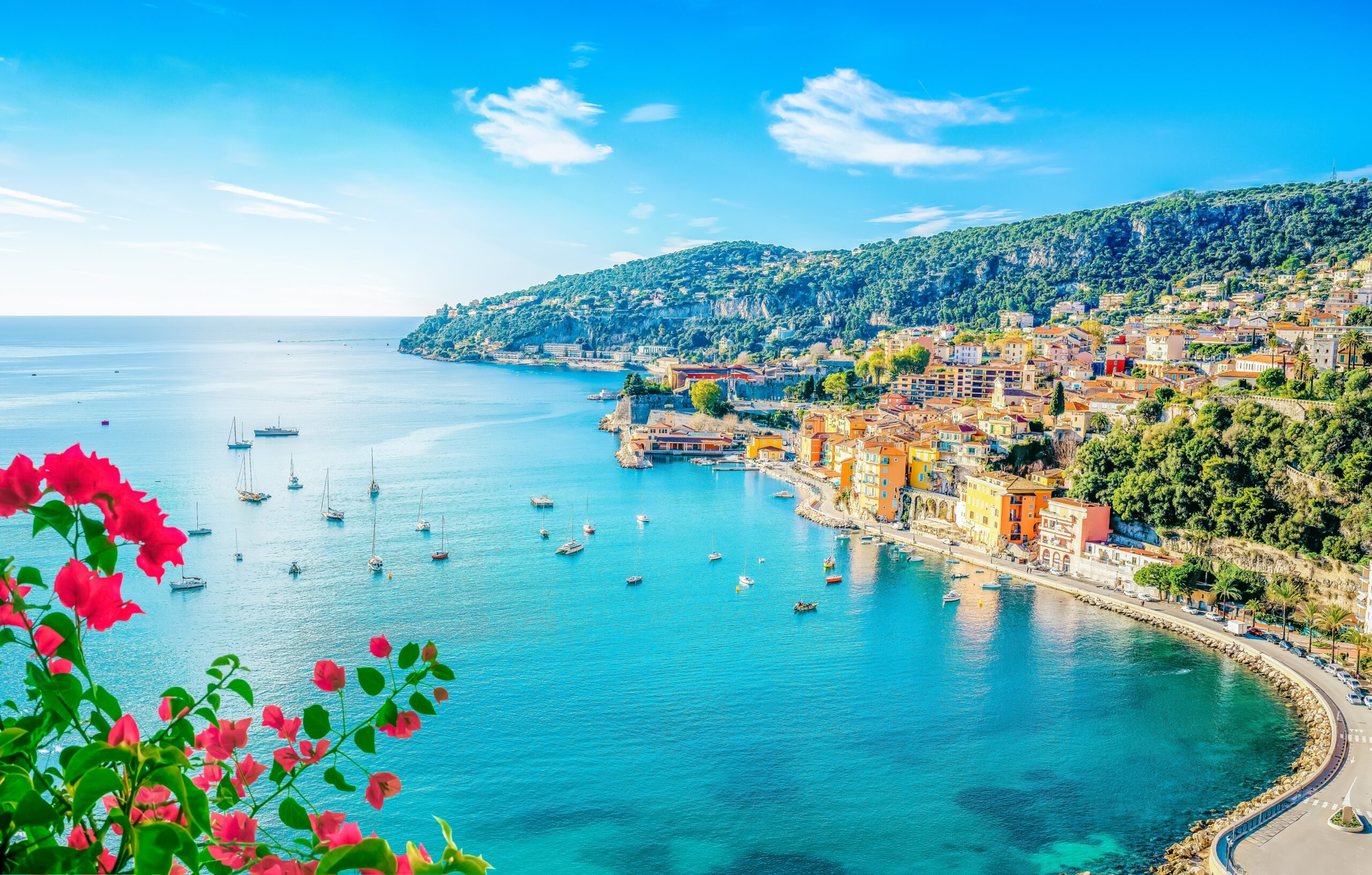 French,Riviera,Beach,,France,-villefranche-sur-mer,Next,Nice,And,Monaco,At